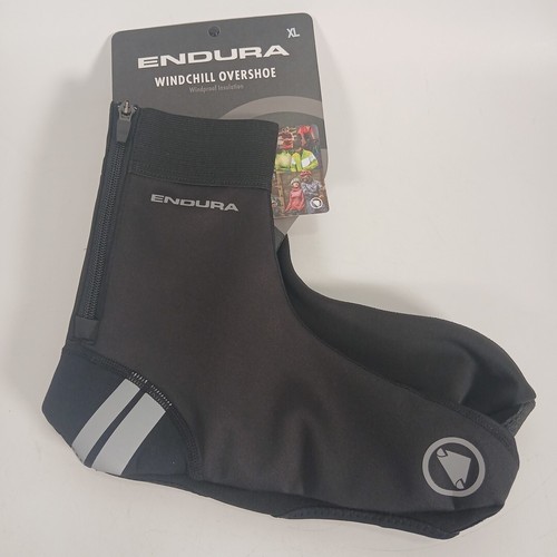Endura WindChill Cycling Overshoes Black Reflective Bike Ride Road Shoe