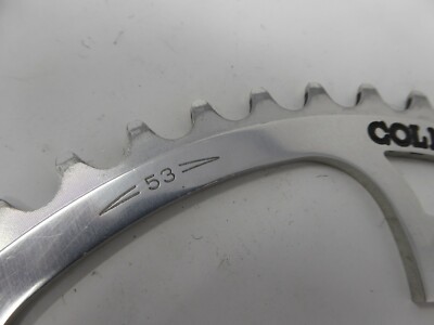 Plateau Vélo Vintage Campagnolo C-Record Bianchi Panto - 53 Dents 144 BCD Argent