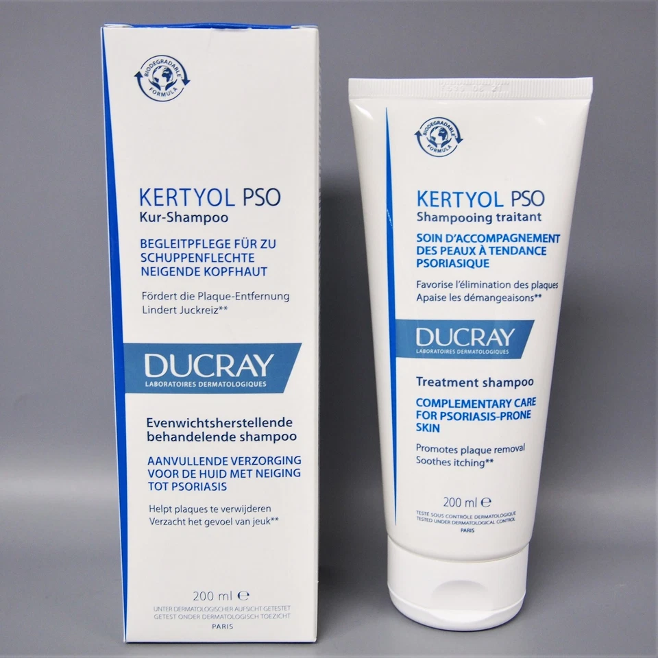 Ducray Kertyol PSO Rebalancing Psoriasis Treatment Shampoo 200ml Exp 01/2028 - Image 2 of 3