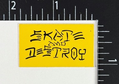 Thrasher Magazin Skate Destroy 80er 90er Original Vintage NOS Skateboard Sticker