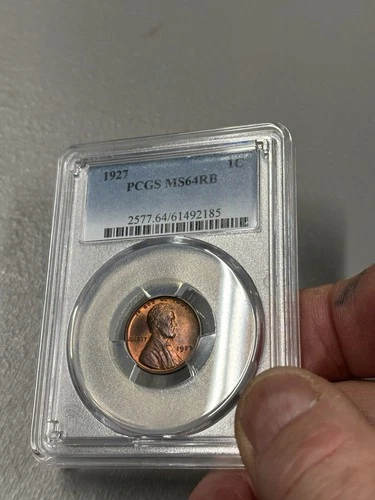 1927-P PCGS MS 64RB Lincoln Wheat Cent