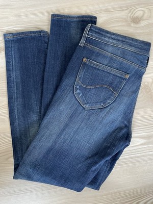 Neu Lee Scarlett Skinny Jeans 29 / 31 Blau Stretch Denim