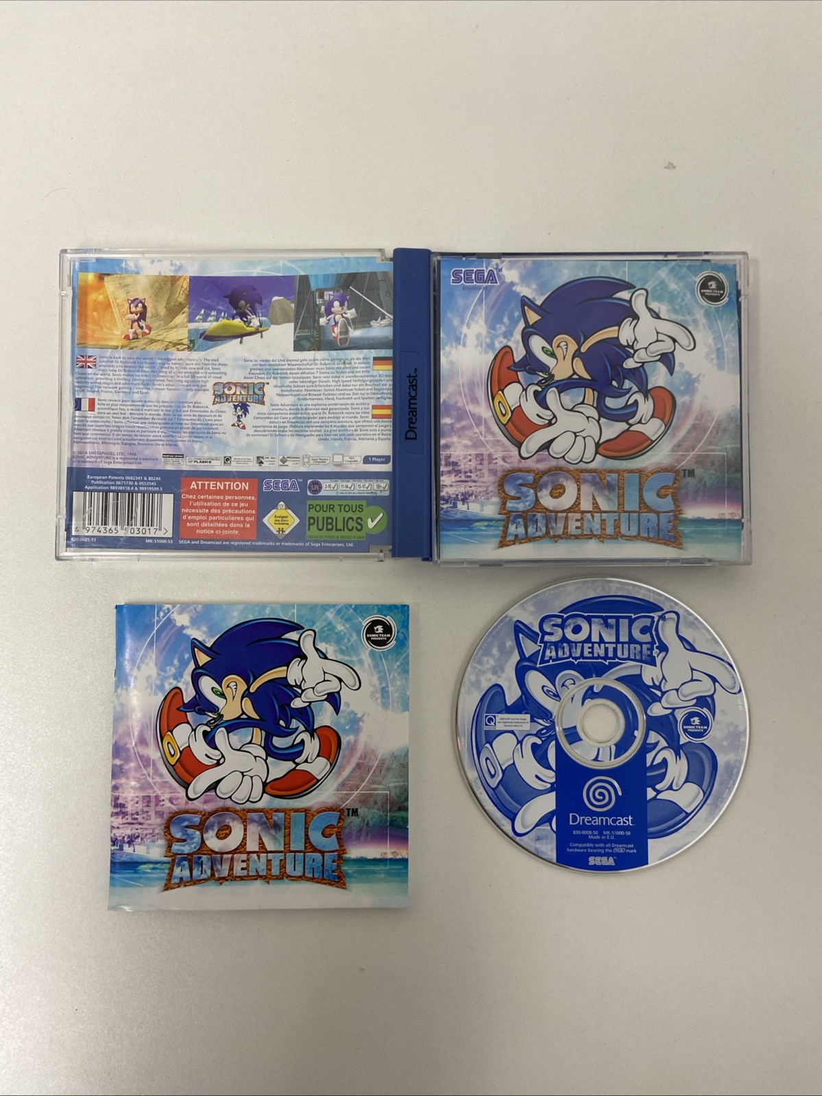 Sonic Adventure - Dreamcast Game - Complete