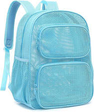 Mesh Backpack for School, Heavy Duty Girls Boys Mesh Bookbag School Bag for Adul