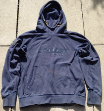 mens blue SNICKERS WORKWEAR 2881 Logo hoodie sweatshirt Large 44" chest