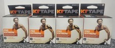 4 X KT Tape PRO EXTREME 20 Strip 10" Precut Jet Black BRAND NEW
