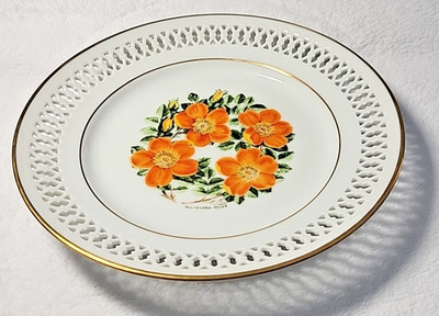 Austrian Copper of The 12 Rose Plates Bing & Grondahl Danbury Mint 1979