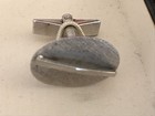 HICKOCK Sterling Silver  Brushed Oval Cuff Links  MCM — photo 2