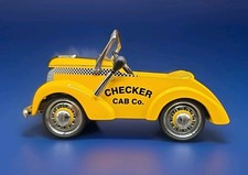 1996 Crown Premiums 1941 Garton Pedal Car Checker Cab Co W/ Lights 1 Of 2500 on The Hot Collector