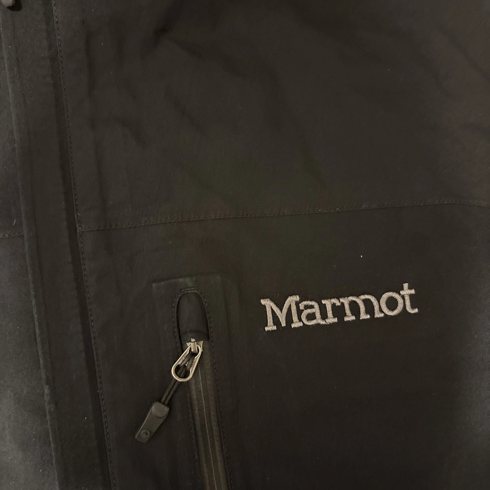 Marmot Minimalist Gore-Tex Rain Jacket Men’s Size XXL- Black Hooded 2XL Used - product detail image 6