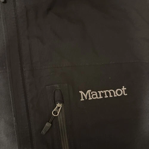 Marmot Minimalist Gore-Tex Rain Jacket Men’s Size  XXL- Black Hooded 2XL Used image 6