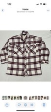 Forever 21 Sherpa Lined Shacket Women's Small Plaid Flannel Jacket Coat.