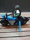 RARE~Vintage Bodacious Biker Cruisin' Leo & Bike~TMNT ~1994  SEE PICS