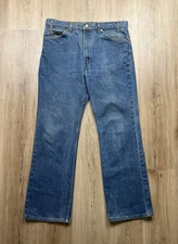 90s Vintage Levi’s 517 Bootcut Denim Jeans Men’s Size 35 Made in USA Orange Tab