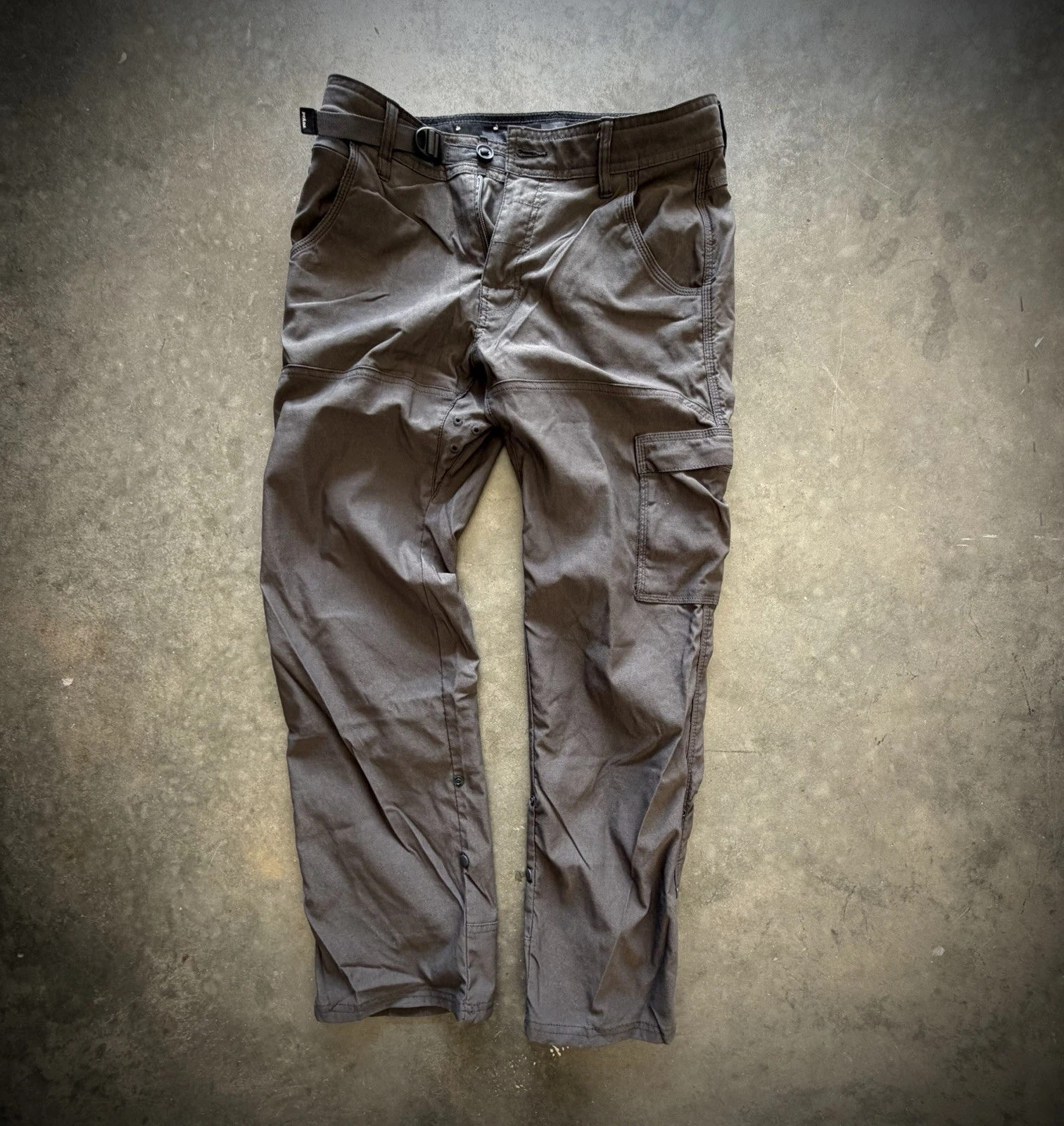 prAna Men’s Hiking Tactical Stretch Pants 30x30 Gray Active Quick Dry