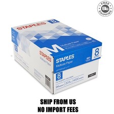 Staples Multiuse Copy Paper, 8.5" x 11", 20 lbs., 94 Brightness, 500 Sheets/Ream