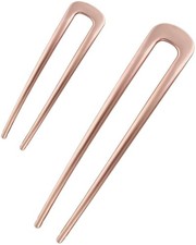 2Pcs Metal French Hair Pins for Women, U-Shaped Hair Pins for Women 4 in small