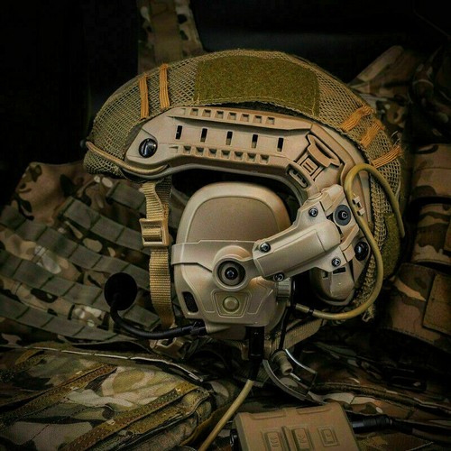 IN Stock FMA FCS AMP Tactical Communication Headset Noise Reduction V20/V60 PTT - Picture 7 of 12