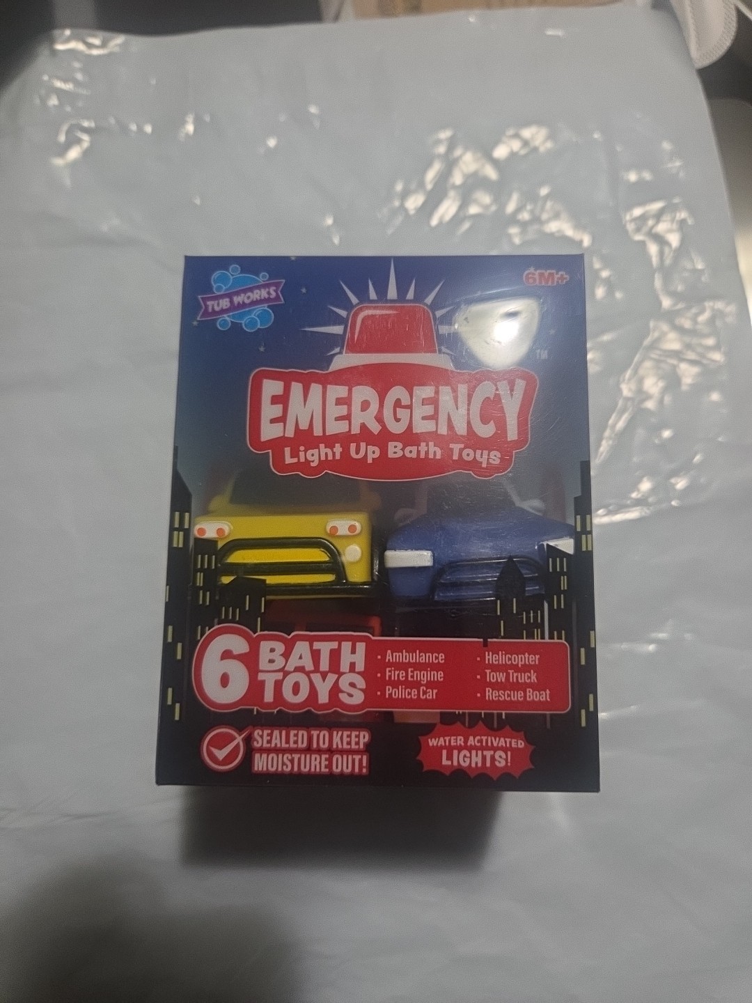 &reg; Emergency&trade; Cars Light Up Bath Toys, 6 Pack | Water-Activated Light Up Toys ...