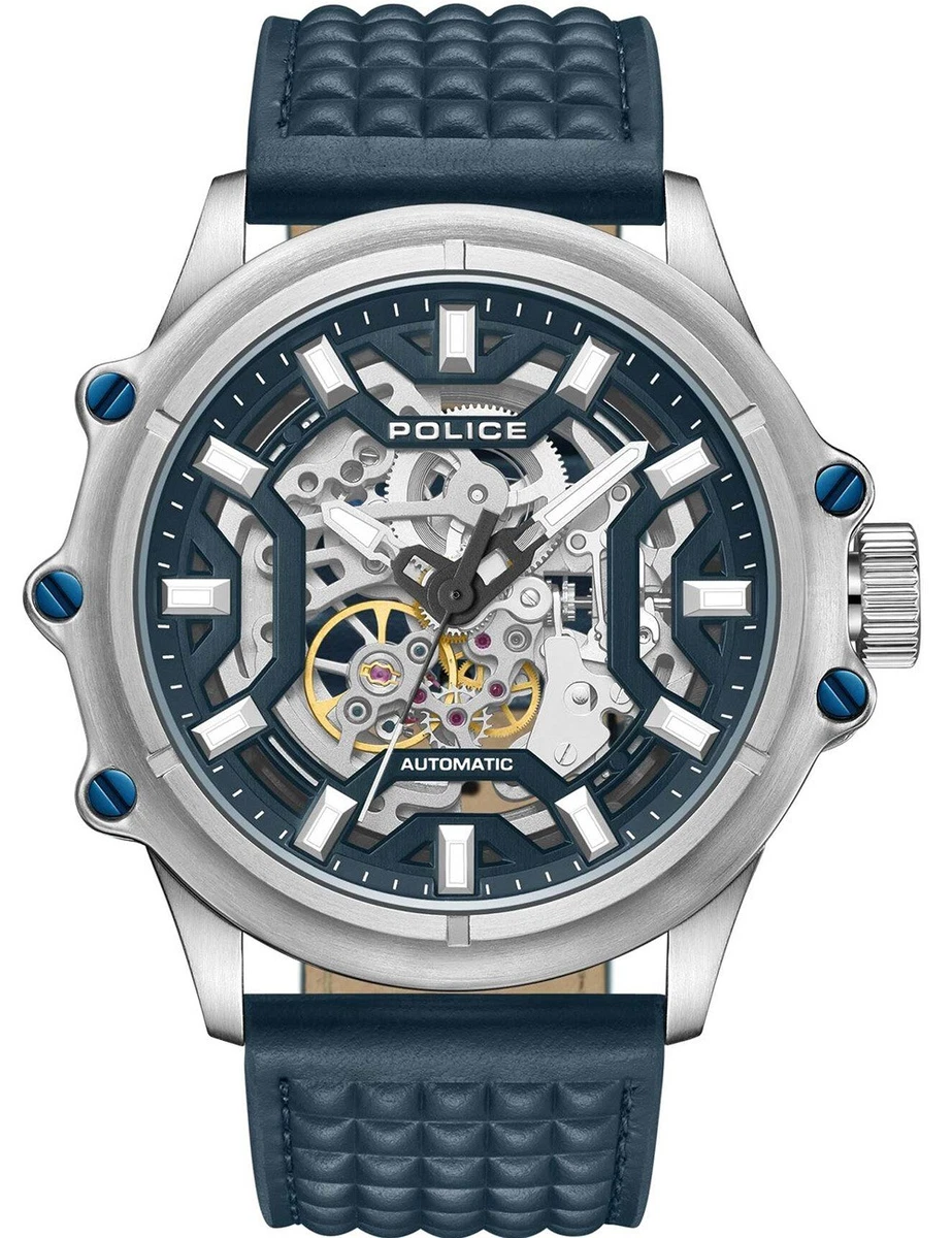 Lanciatore di polizia Quartz analogico uomo orologio con R1451289001 Cowskin Bra