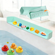 Bathtub Splash Guard for Tub Kids - Silicone Splash Guard with 11 Strong Suction