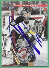 1996-97 Donruss Hockey *SIGNED* ~ Card#31 ~ Jeff Reese ~ Lightning