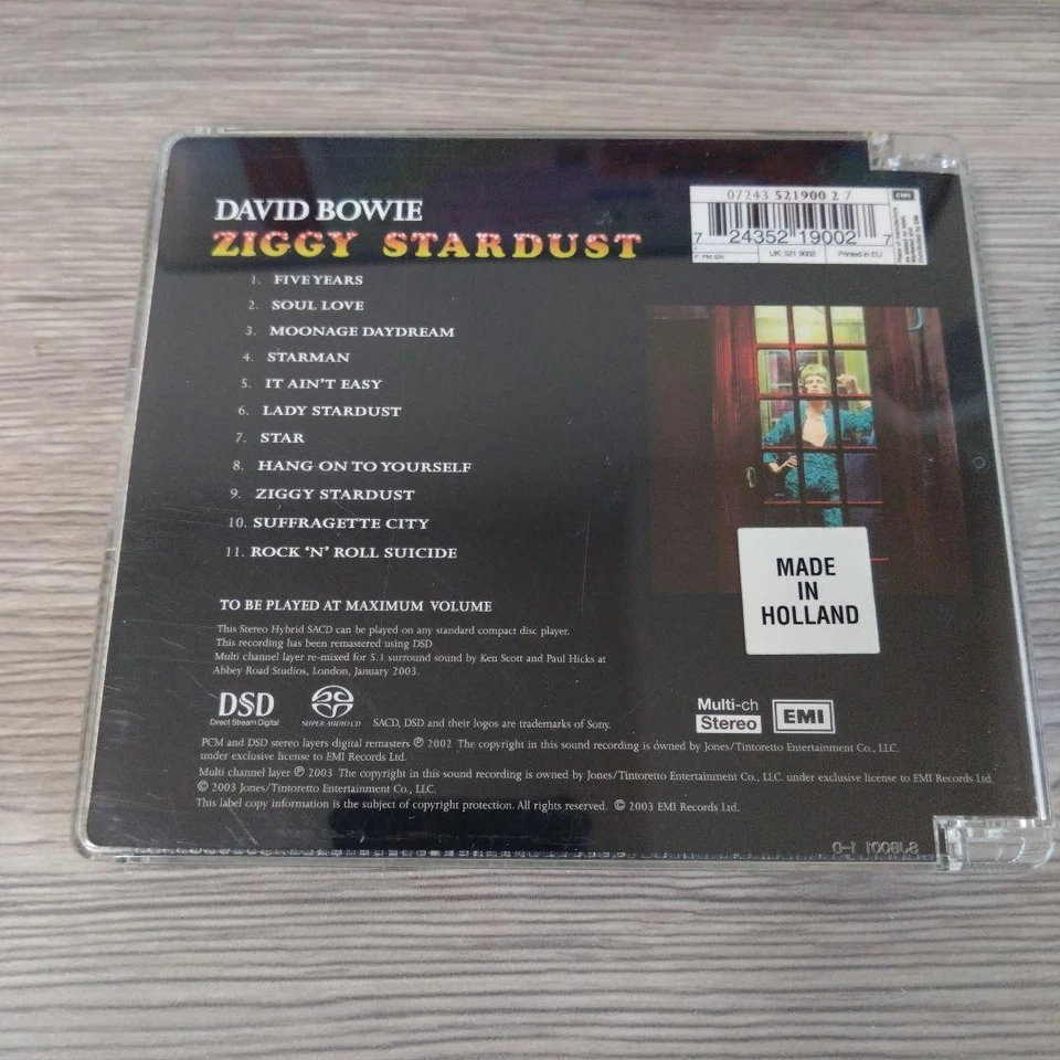 David Bowie Ziggy Stardust SACD David Bowie Foto 4 de 4