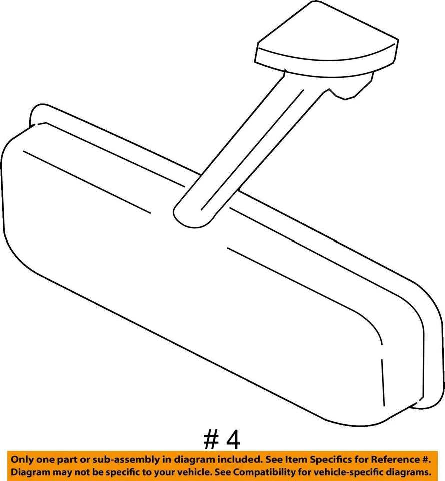 2004-2008 Suzuki Forenza Interior Rear View Mirror Oem L6235 - Image 4 of 4