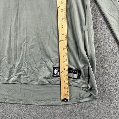 Maglia Nike Uomo XL Alta Grigio Sacramento Kings Dri-Fit Manica Lunga Emessa Squadra - Foto 10 di 10