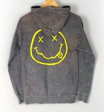 Nirvana 2016 Mineral Wash Gray Hoodie Size Small Official Merchandise Grunge Alt