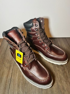 SUREWAY Heavy Duty Soft Toe Full Grain Brown Leather Work Boots 819-WP Sz 12 New
