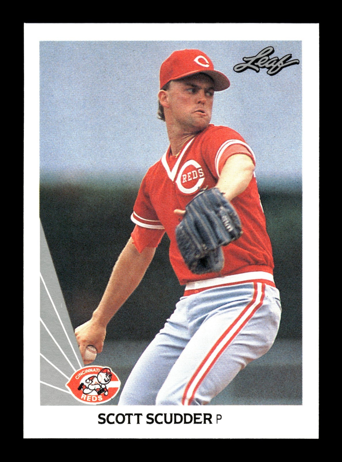 SCOTT SCUDDER ⚾ 1990 Leaf Baseball #413 Cincinnati Reds