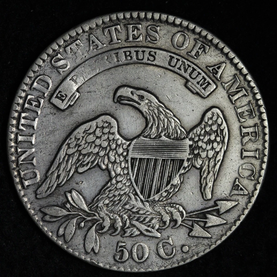 Medio dólar de plata busto tapado 1831 XF E341 ZACCM Foto 2 de 2