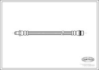 Corteco 19018899 Bremsschlauch Vorne Hinten FüR Renault