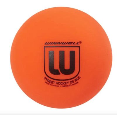 Winnwell Liquid Filled Street Hockey Ball-Orange/Red/ and Yellow
