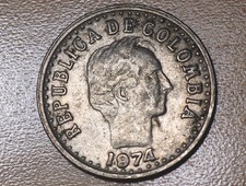 1974 Colombia 20 Centavos