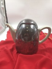 WMF & Hutschenreuther, Teekanne Thermokanne, Tea-Pot, Art D&eacute;co-Bauhaus 1930-1950