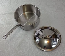 Hestan Probond Stainless Steel Saucepan with Lid 3qt 2.8L Italy 1221