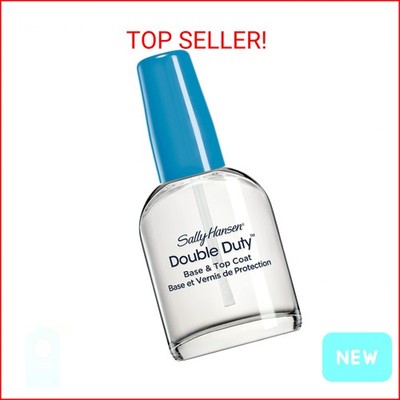 Sally Hansen Double Duty , Base and Top Coat, Quick Dry, Long Lasting, Streak-Fr