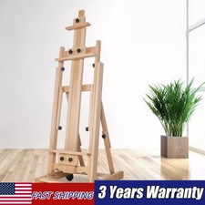 HeavyDuty Studio Artist Easel Large H-Frame Wood Painting Art Easel Standing