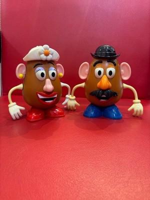 Toy Story Mr & Mrs Potato Head Candy Case Figure Set Disney Used Storage