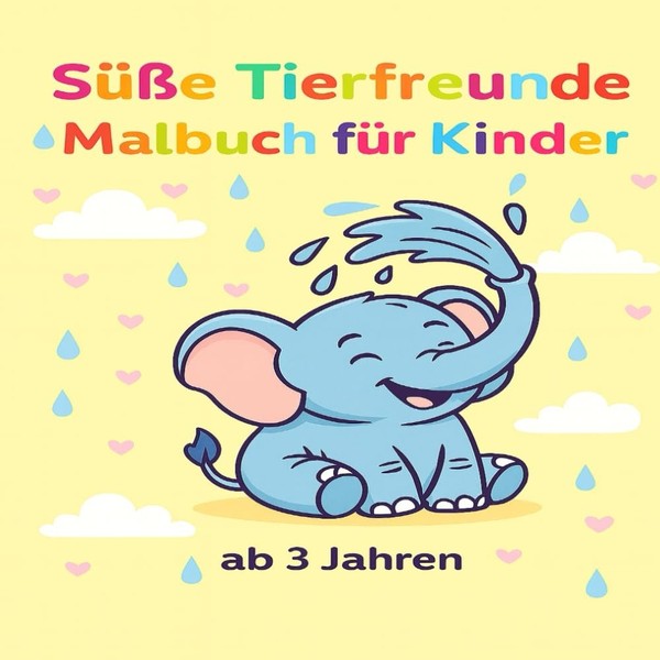 SüßE Tierfreunde – Malbuch: 25 Tiere Zum Ausmalen FüR-image