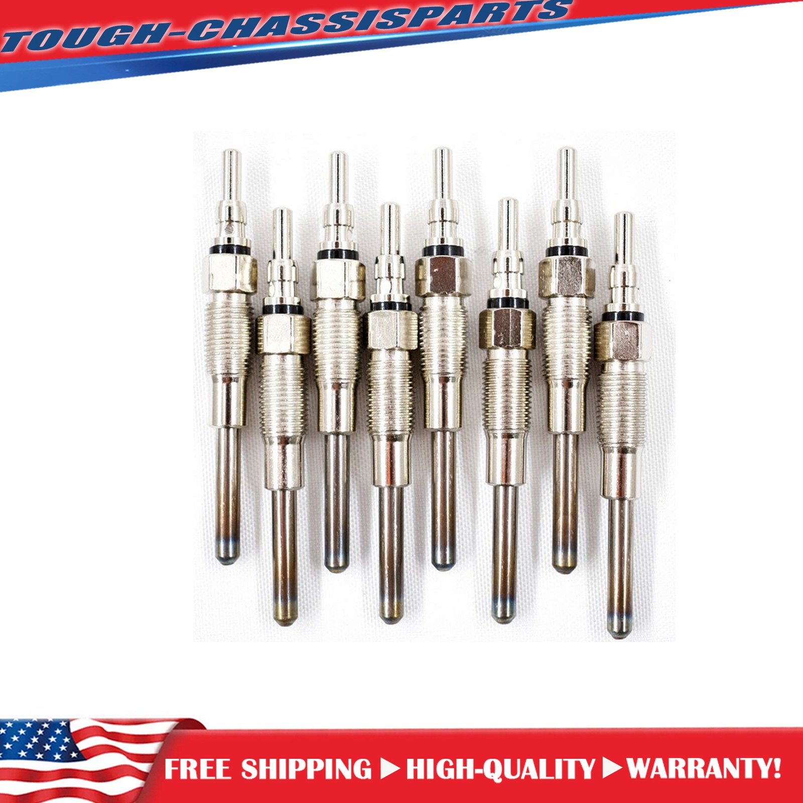 8 Pcs Diesel Glow Plugs For Ford F-250 F-350 For Super DutyE-250 E-350 Econoline