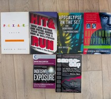 Hollywood/Film Industry 6 Book Lot: Pixar Final Cut Hit & Run Apocalypse on Set