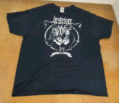 Rare Destroyer 666 Forever Defiant XL T Shirt 2009 Australian Black Thrash Metal