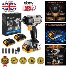 Cordless 20V Impact Wrench Kit - 1/2 Inch, 350N.m Torque for DIY & Auto Repair