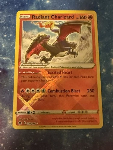 Radiant Charizard 020/159 Crown Zenith Holo
