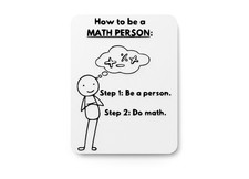 How To Be A Math Person  Funny sign For Home or Office