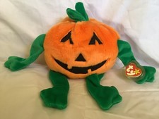 Ty Beanie Buddy Buddies Pumkin Pumpkin Mint with Mint Tags