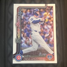 #290 2025 Topps Pete Crow-Armstrong Chicago Cubs Future Stars
